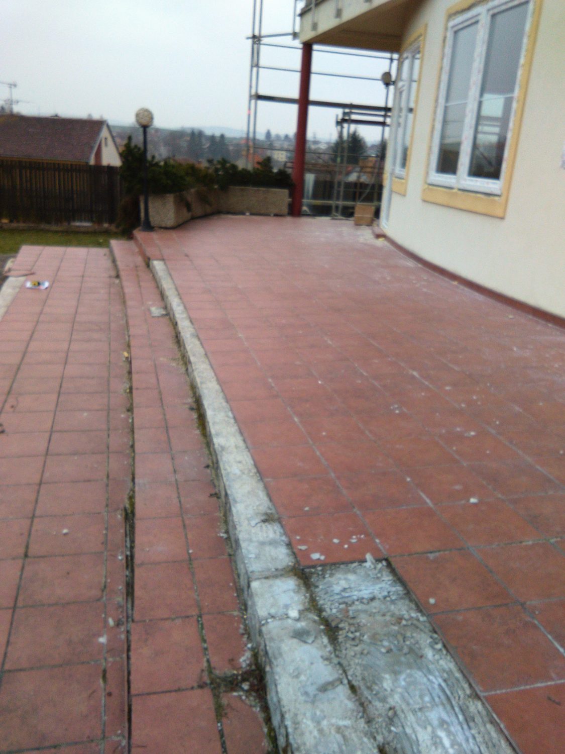 Izolace terasy pod dlažbu do terčů - Dačice - 1