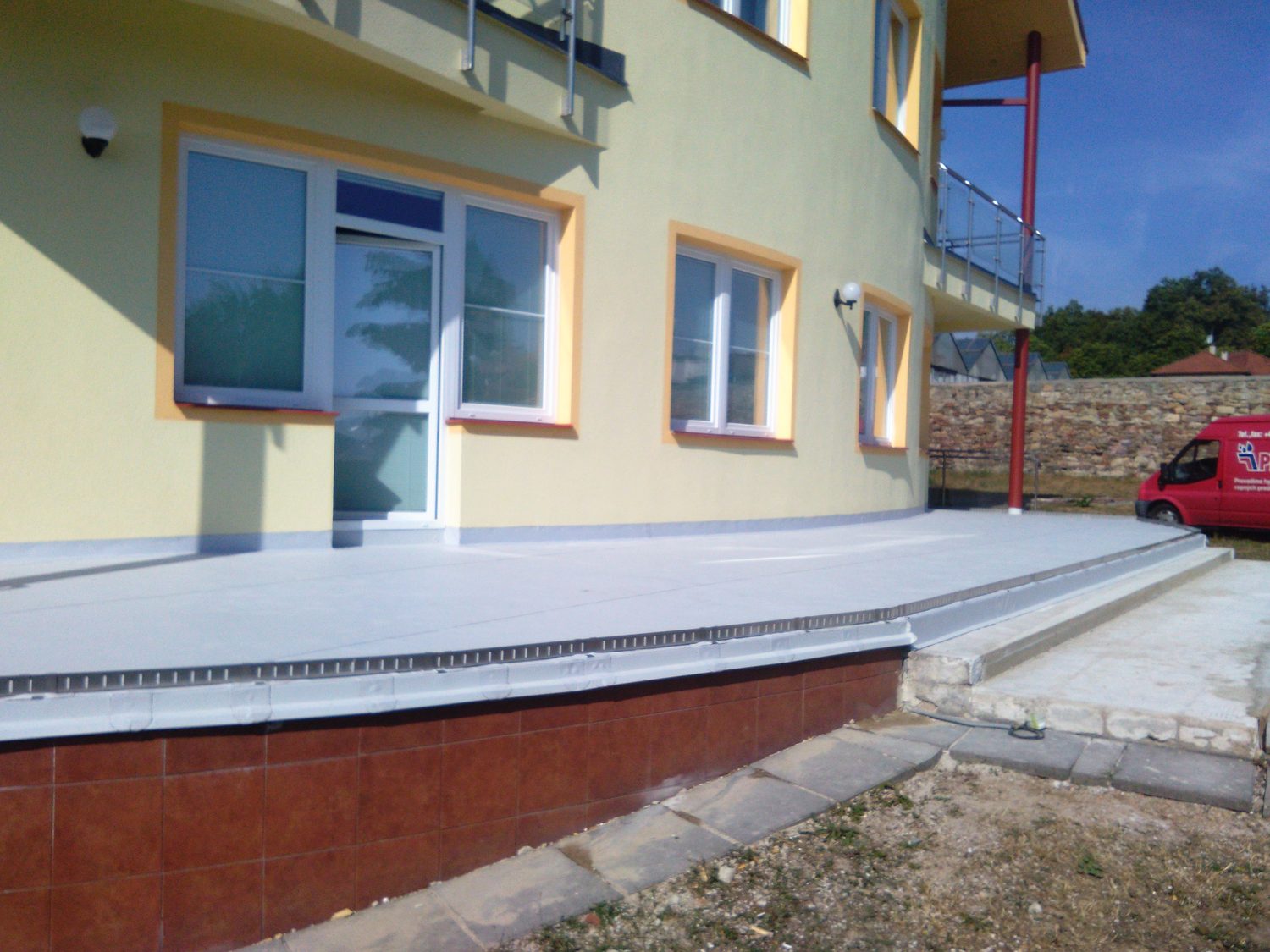 Izolace terasy pod dlažbu do terčů - Dačice - 4