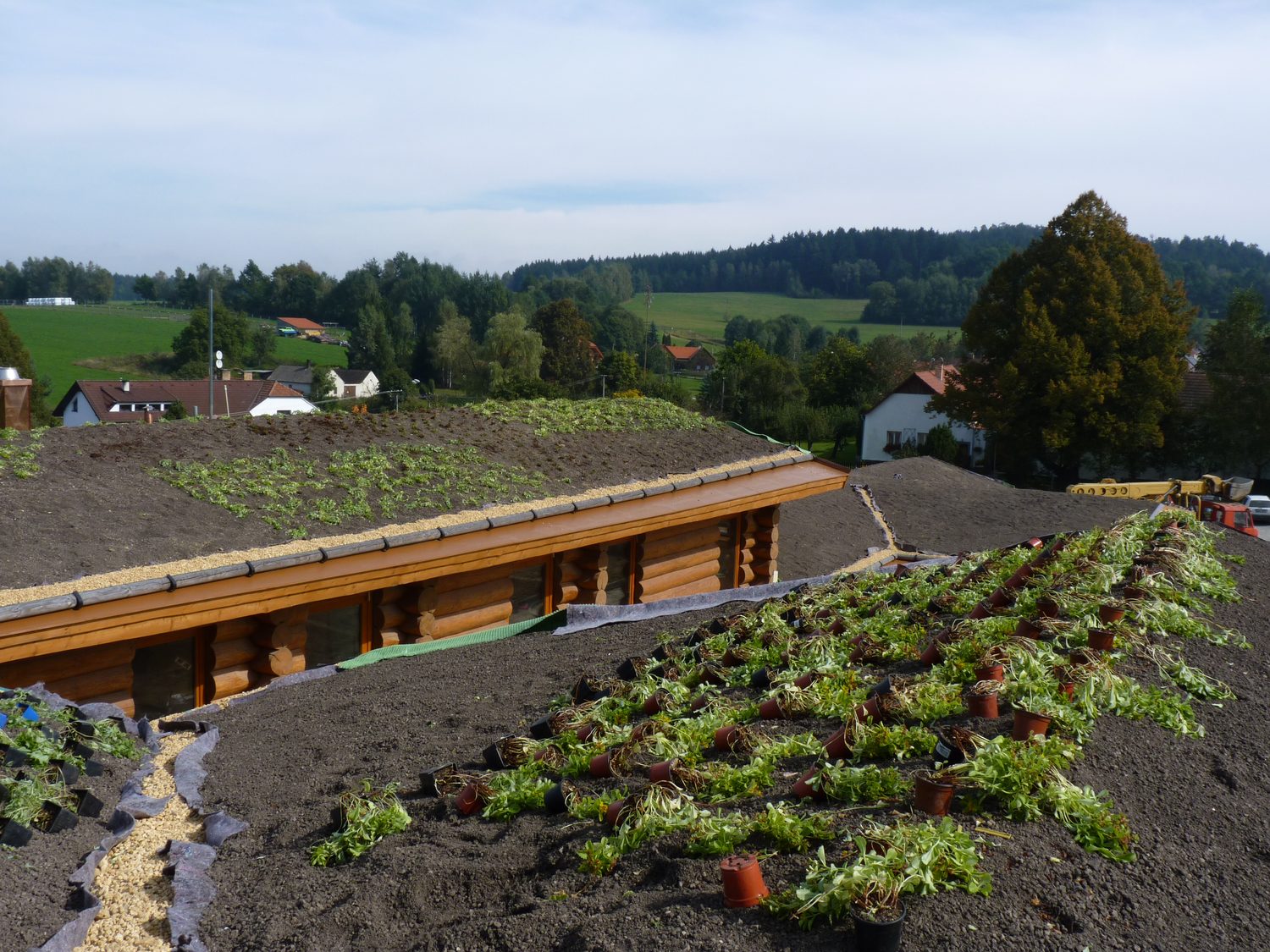 Fólie pod zelenou střechu na srubu - Maleč - 5