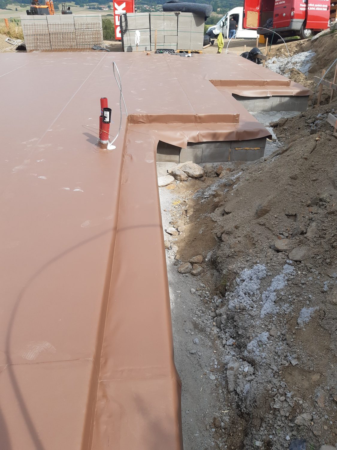 Spodní hydroizolace RD Protivín - Protivín
